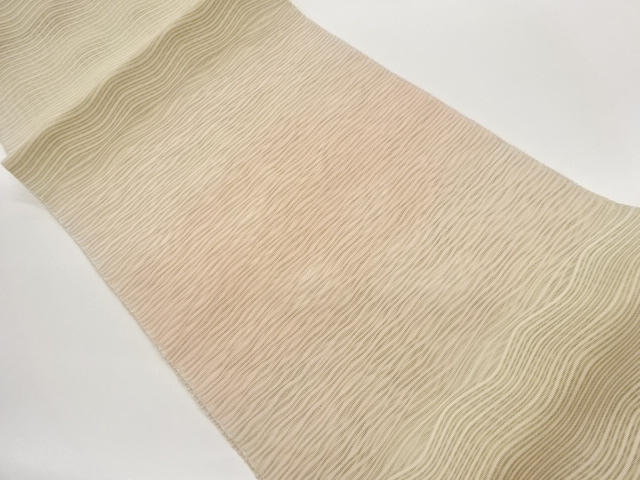 JAPANESE KIMONO / ROSETSULE HORIZONTAL STRIPE PATTERN NAGOYA OBI